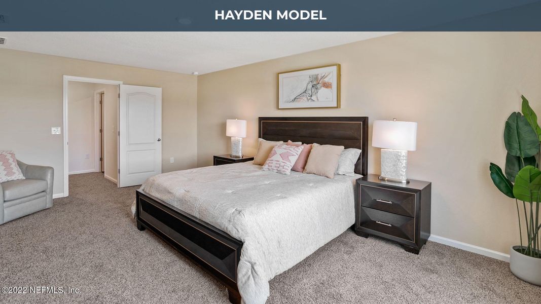 Furnished interior view inside a new home in Cross Creek Express, Green Cove Springs (Image 11).