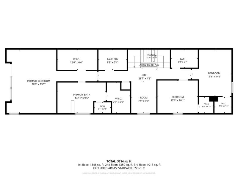 1724 Ridgewood Street second-floor plan