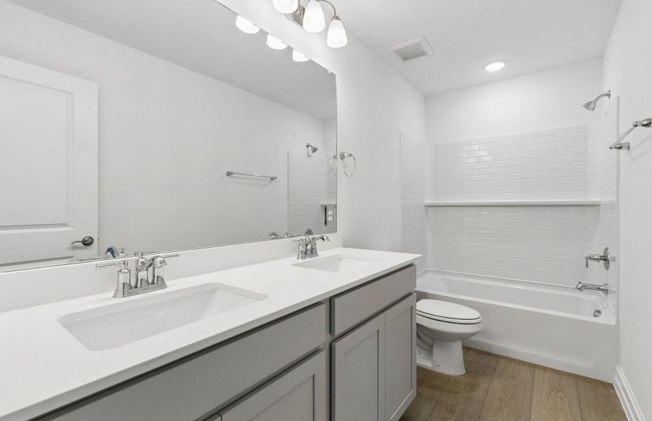 Furnished interior view inside a new home in Kings Way, Denton (Image 10).