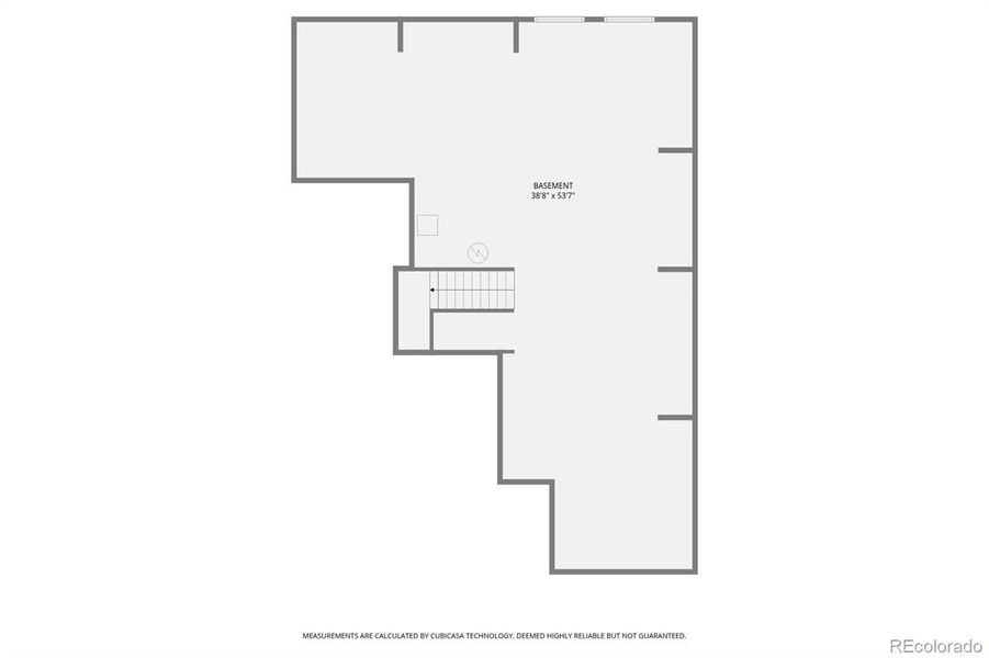 2D floor plan layout of this home in Newlin Crossing, Parker, CO (Image 6).