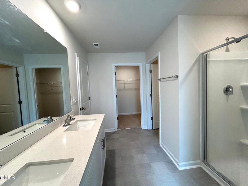 18. A Primary bath with dual vanity