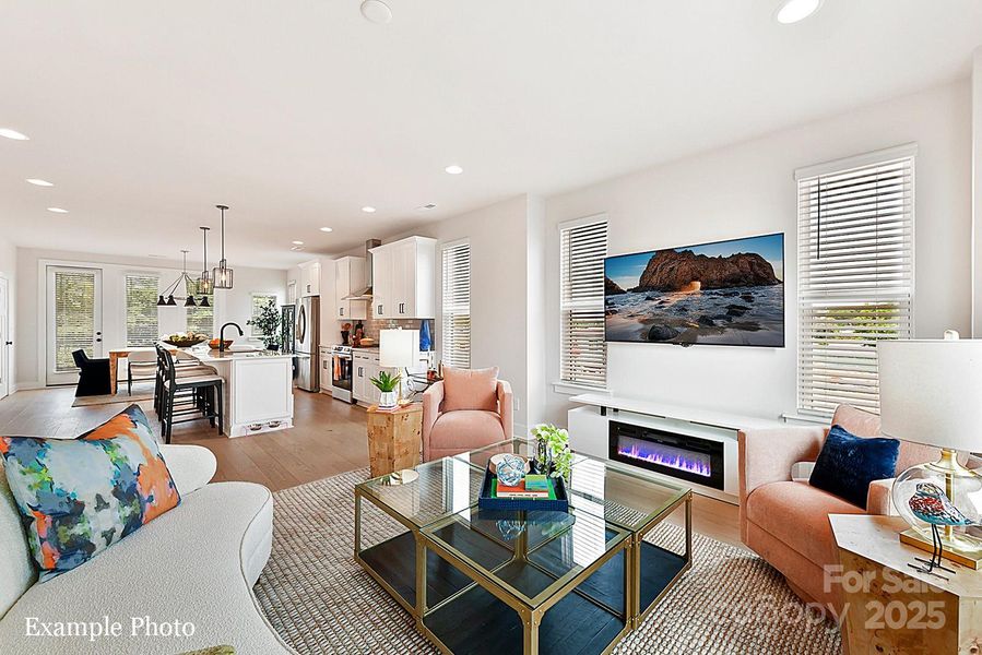 Furnished interior view inside a new home in North End Terraces, Charlotte (Image 10).