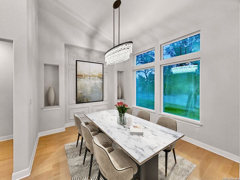 Furnished interior view inside a new home in , Bulverde (Image 18).