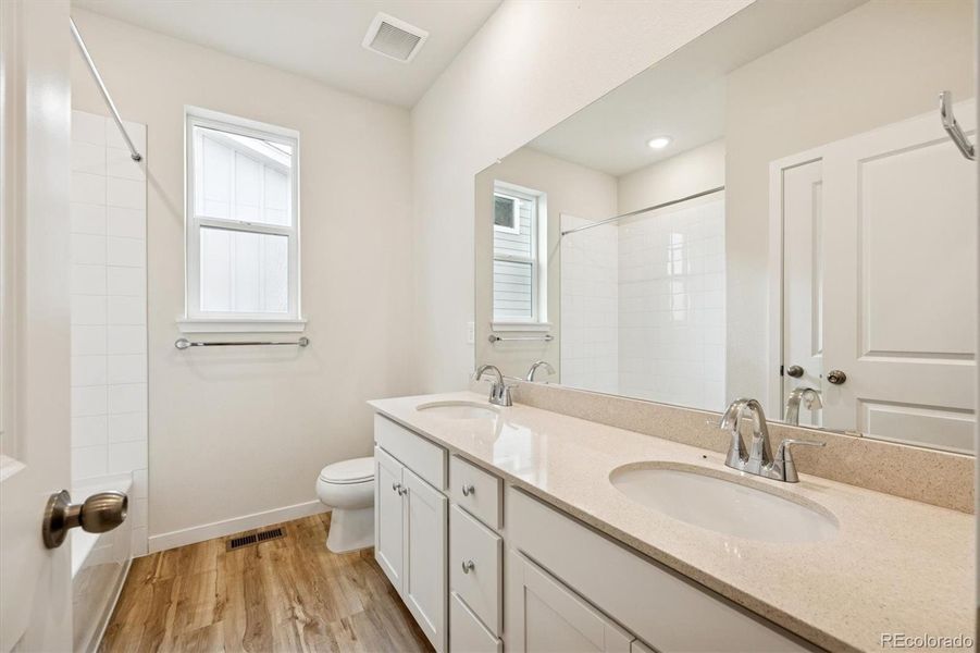 Furnished interior view inside a new home in Red Barn Meadows, Mead (Image 6). Furnished interior view inside a new home in Red Barn Meadows, Mead (Image 6).