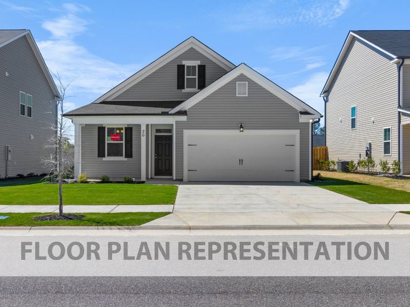 Front Exterior Elevation A | 1714 Plan by Ivey Homes