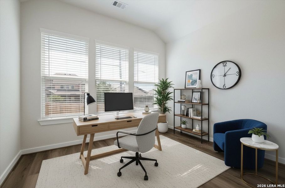 Furnished interior view inside a new home in Foxbrook, Cibolo (Image 6).