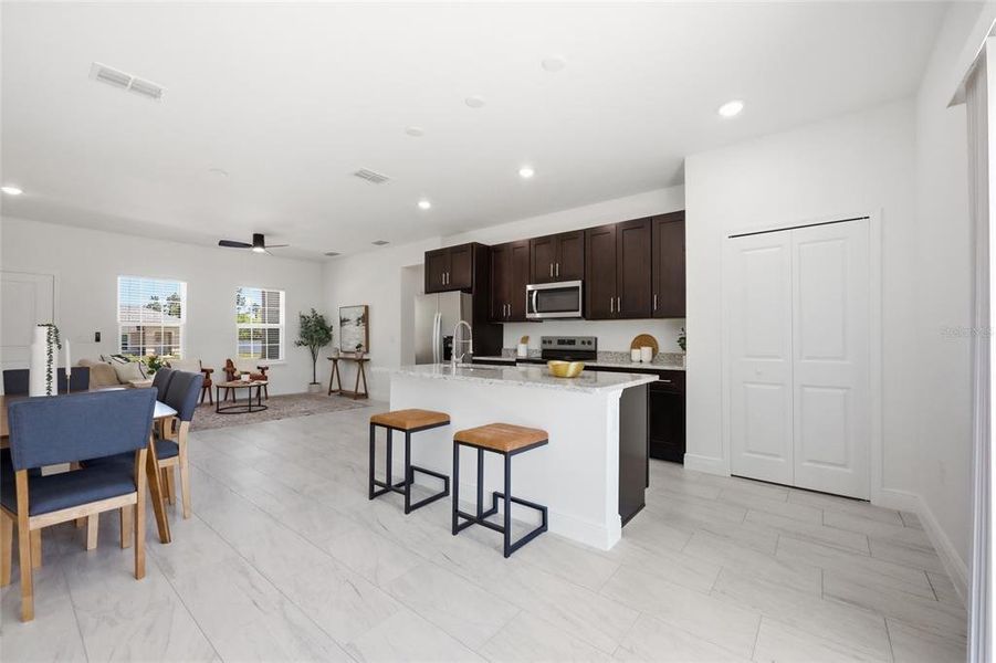 Furnished interior view inside a new home in , Ocala (Image 15).