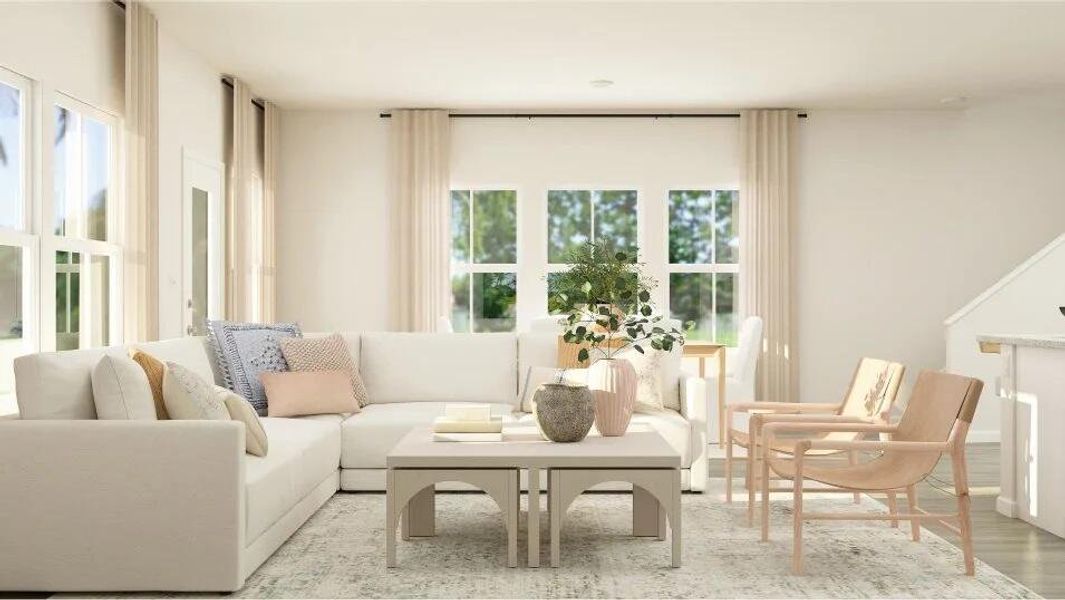 Furnished interior view inside a new home in , Summerville (Image 9).