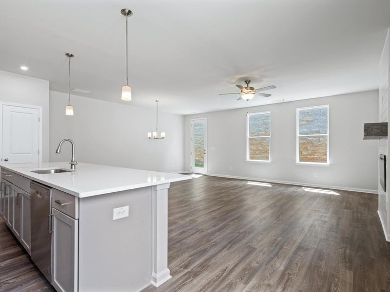 Representative furnished interior of a home built from the Cary A by Davidson Homes LLC in Lake Shore, Winder (Image 7).