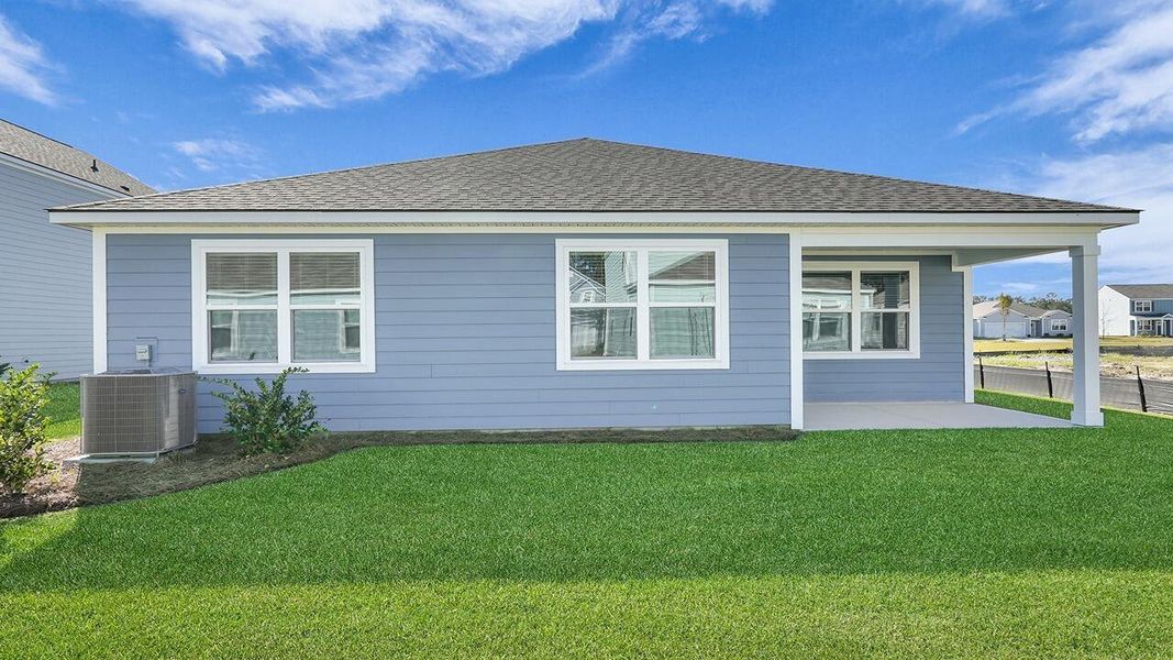 Exterior details and patio area of a home in Hillcrest, Ravenel (Image 20). Exterior details and patio area of a home in Hillcrest, Ravenel (Image 20).