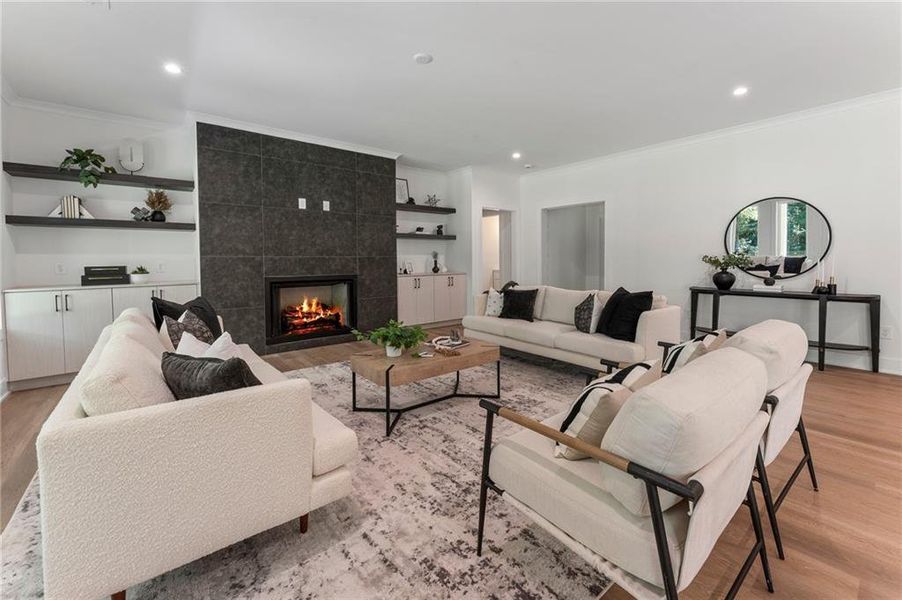 Furnished interior view inside a new home in , Marietta (Image 15).