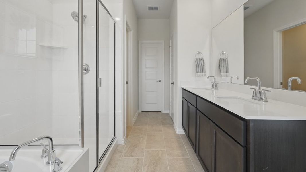 Furnished interior view inside a new home in Liberty Crossing, Royse City (Image 22).