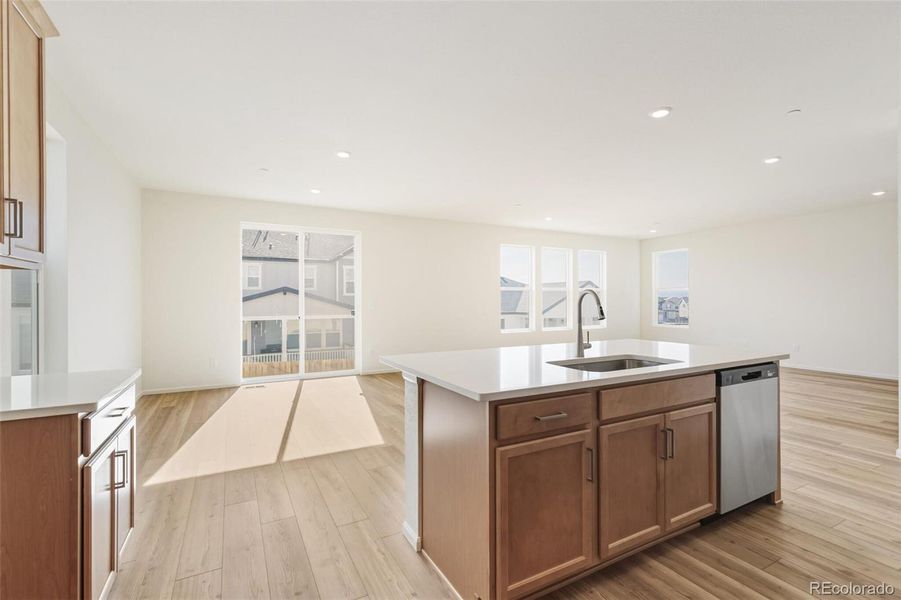 Furnished interior view inside a new home in Turnberry, Commerce City (Image 8).