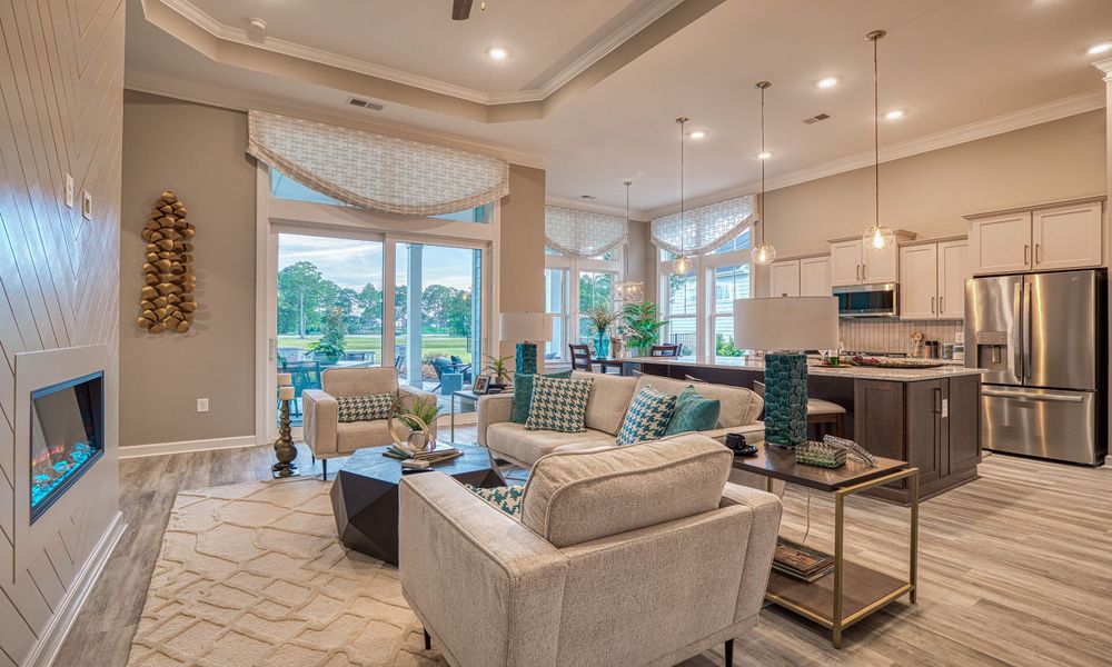 Furnished interior view inside a new home in Bridgewater - Waterside Village, Little River (Image 10). Furnished interior view inside a new home in Bridgewater - Waterside Village, Little River (Image 10).