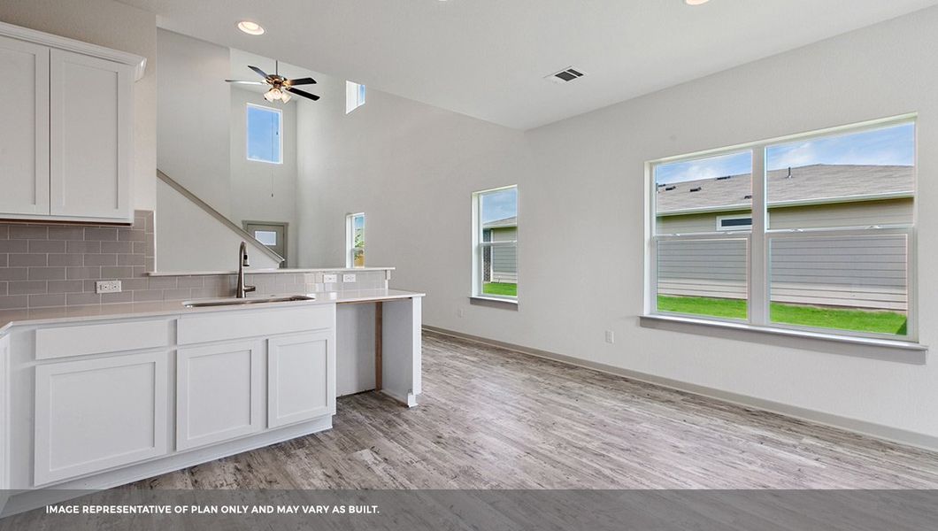Furnished interior view inside a new home in Frontier, Mustang Ridge (Image 7).