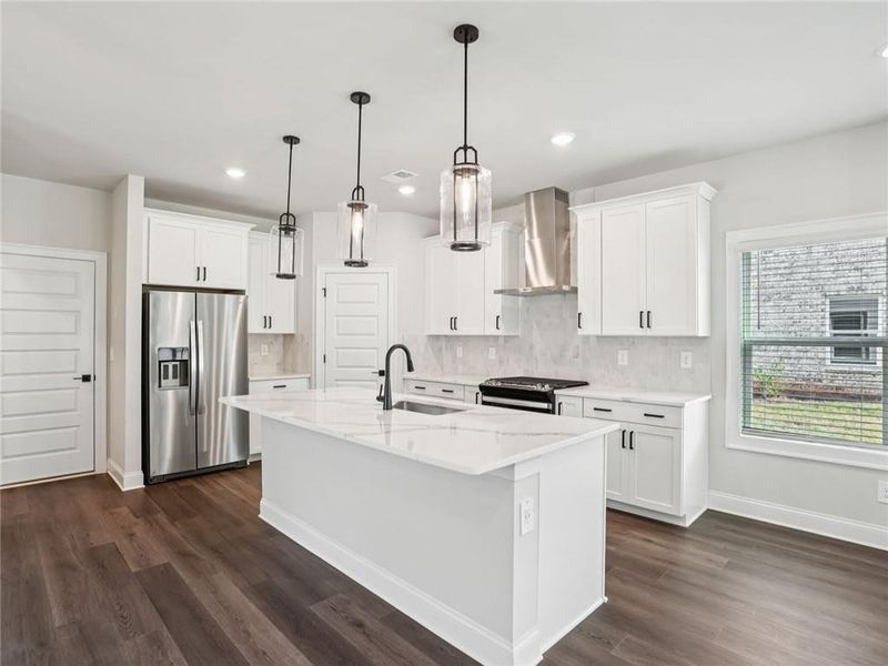 Furnished interior view inside a new home in Hemingway - Cottage Series, Cumming (Image 7).