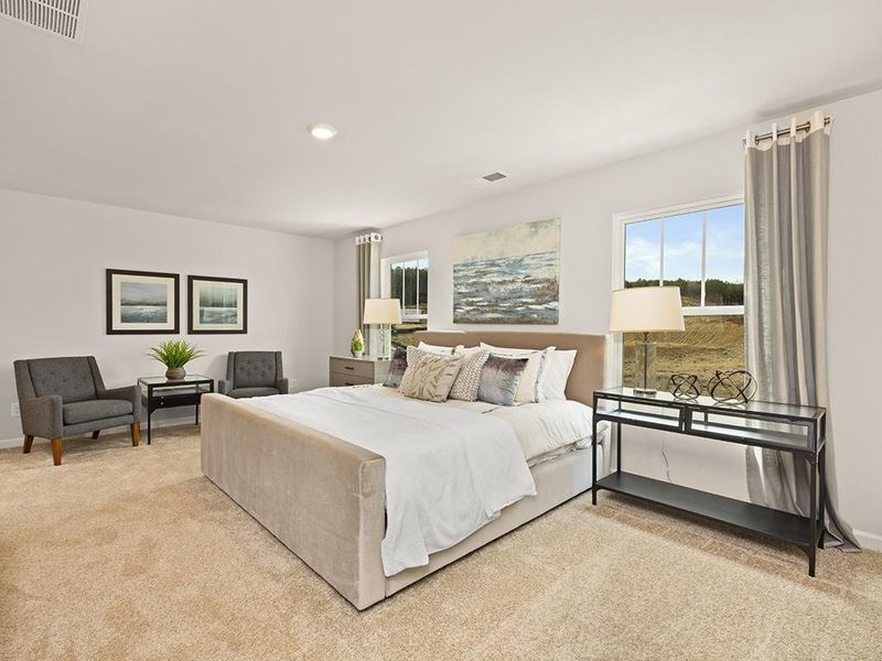 Furnished interior view inside a new home in Oaks at Cedar Grove, Fairburn (Image 24).