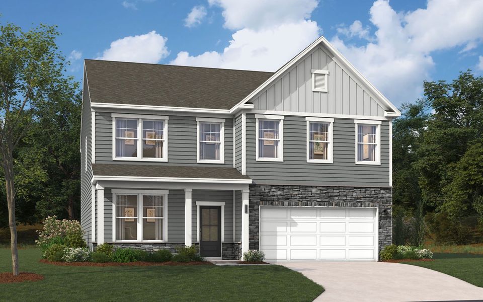 Representative exterior photo of a completed home built from the The Kershaw by Stanley Martin Homes in Riverside Ridge, Lawrenceville, GA (Image 68).