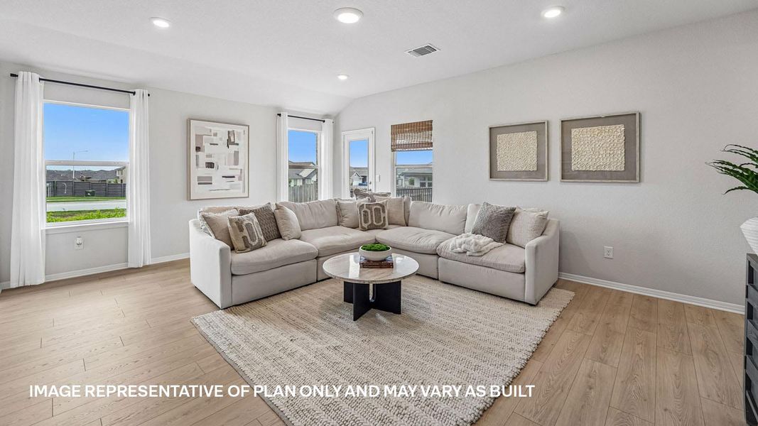 Furnished interior view inside a new home in Carillon, Manor (Image 4).
