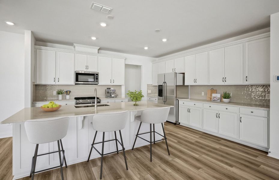 Representative furnished interior of a home built from the Leyton by Pulte Homes in Hunters Creek, Flowery Branch (Image 27).