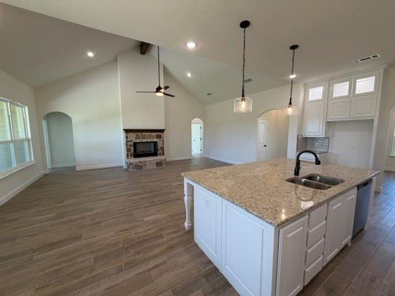 Furnished interior view inside a new home in , Azle (Image 5).
