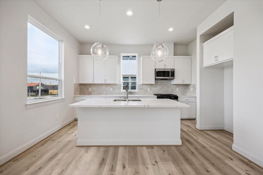 Furnished interior view inside a new home in Hardy Skyline, Houston (Image 6). Furnished interior view inside a new home in Hardy Skyline, Houston (Image 6).