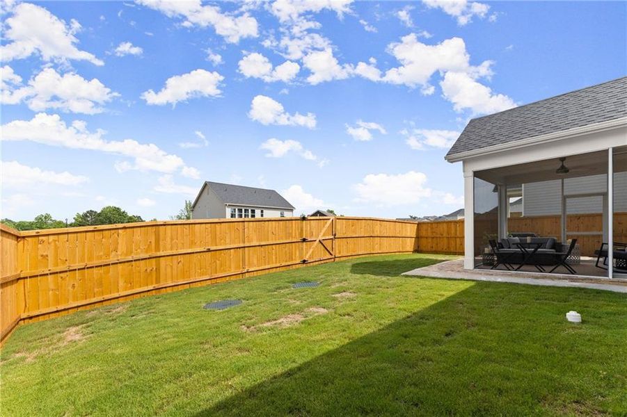 Exterior details and patio area of a home in , Homer (Image 3). Exterior details and patio area of a home in , Homer (Image 3).