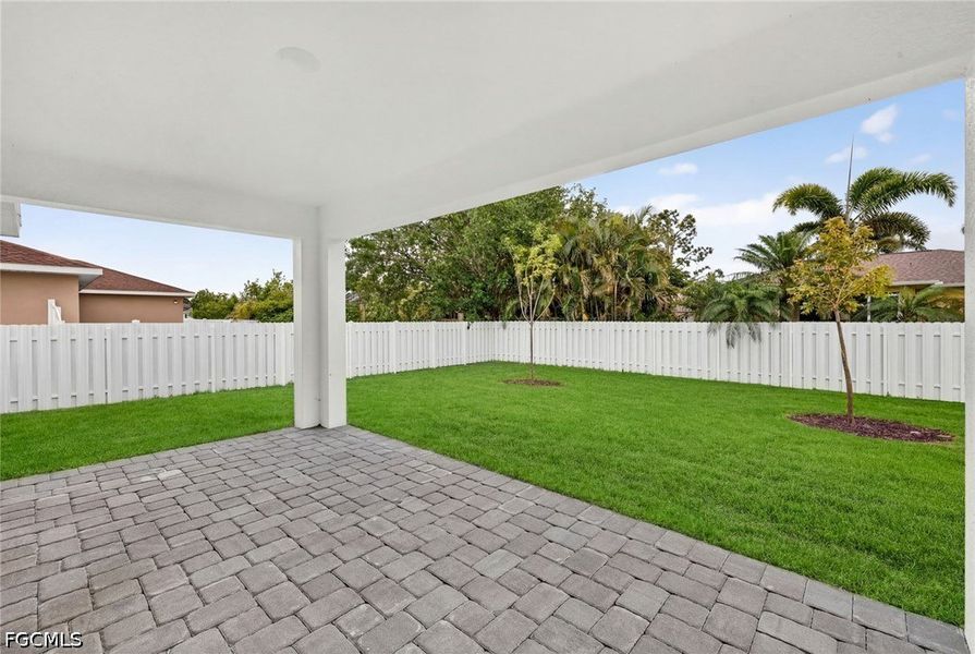 Exterior details and patio area of a home in Cape Coral, Cape Coral (Image 3).
