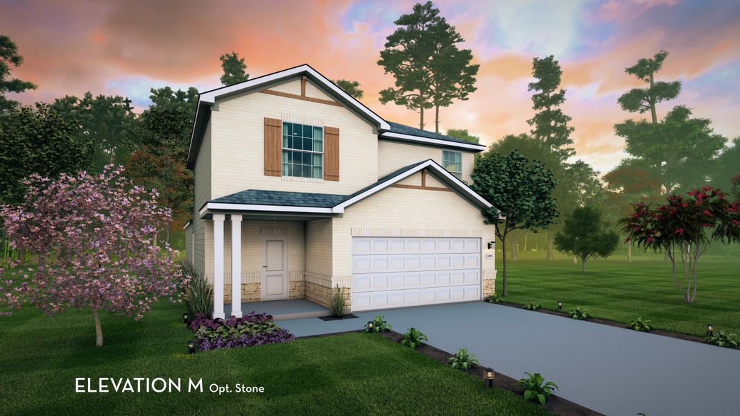 Representative exterior photo of a completed home built from the Ash by CastleRock Communities in Cool Water, Jarrell, TX (Image 18). Representative exterior photo of a completed home built from the Ash by CastleRock Communities in Cool Water, Jarrell, TX (Image 18).