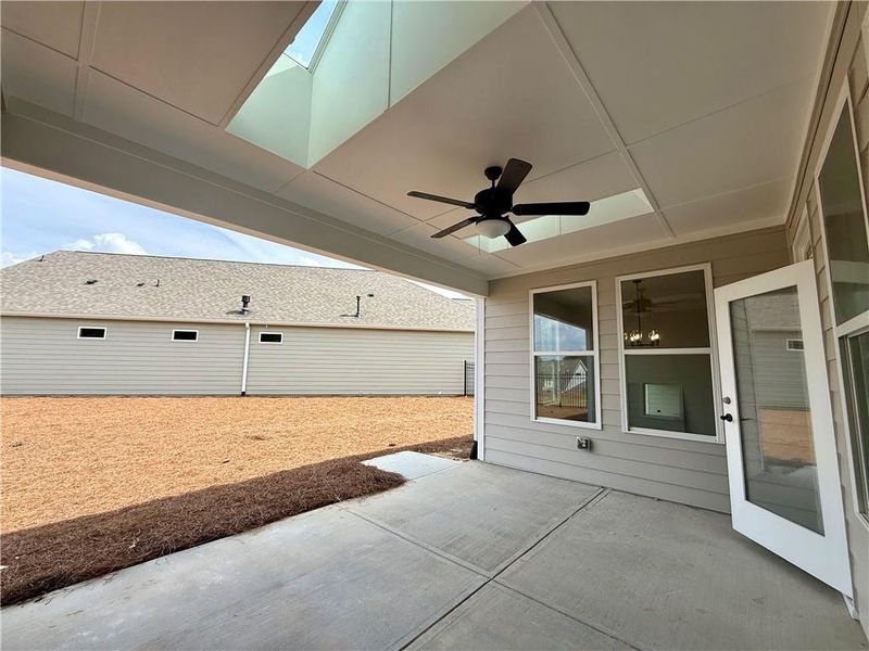 Exterior details and patio area of a home in , Hiram (Image 23).
