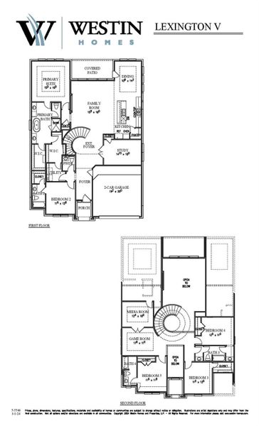 2D floor plan layout of this home in Grange - 55', Katy, TX (Image 4).