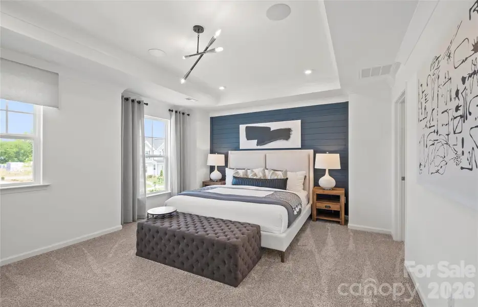 Furnished interior view inside a new home in Parkside Crossing, Charlotte (Image 3).