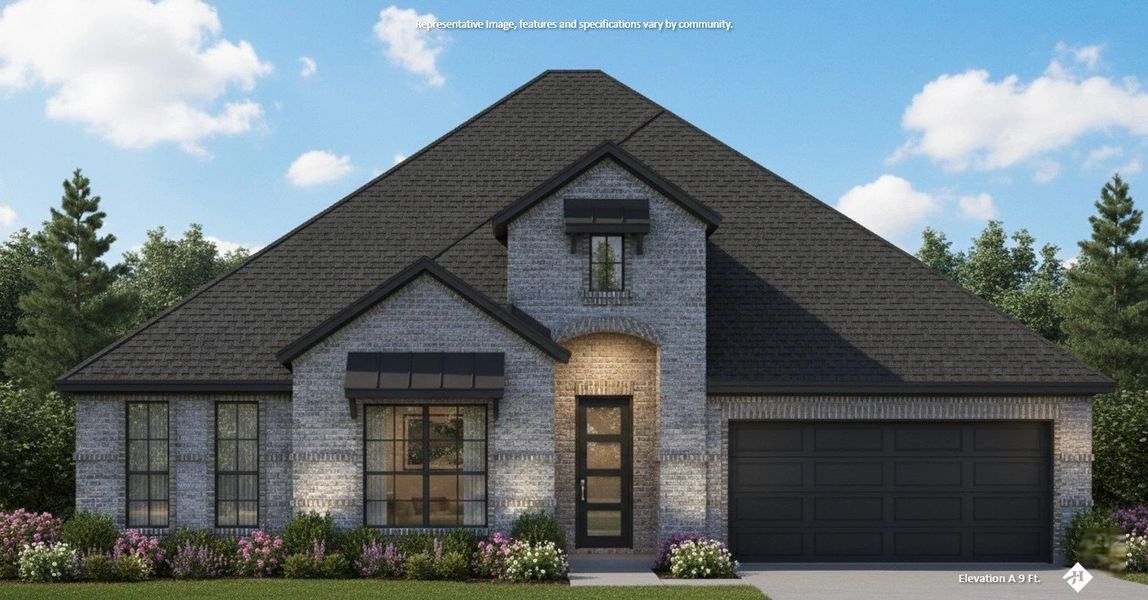 Front exterior of a new home in Bull Hide Estates, Hewitt, TX, highlighting curb appeal (Image 4). Front exterior of a new home in Bull Hide Estates, Hewitt, TX, highlighting curb appeal (Image 4).
