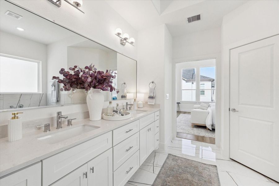Furnished interior view inside a new home in Upland Estates, Houston (Image 29).