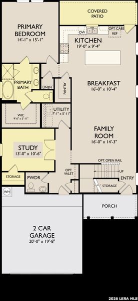2D floor plan layout of this home in The Arbors at the Wilder, Adkins, TX (Image 5). 2D floor plan layout of this home in The Arbors at the Wilder, Adkins, TX (Image 5).