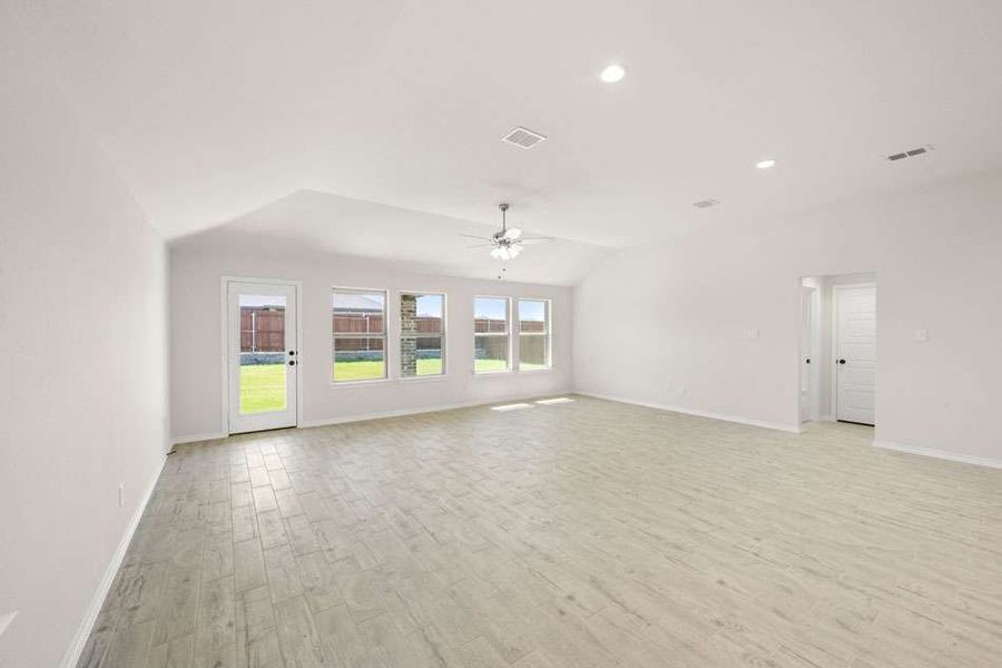 Front exterior of a new home in Baker Farms, Cleburne, TX, highlighting curb appeal (Image 7). Front exterior of a new home in Baker Farms, Cleburne, TX, highlighting curb appeal (Image 7).