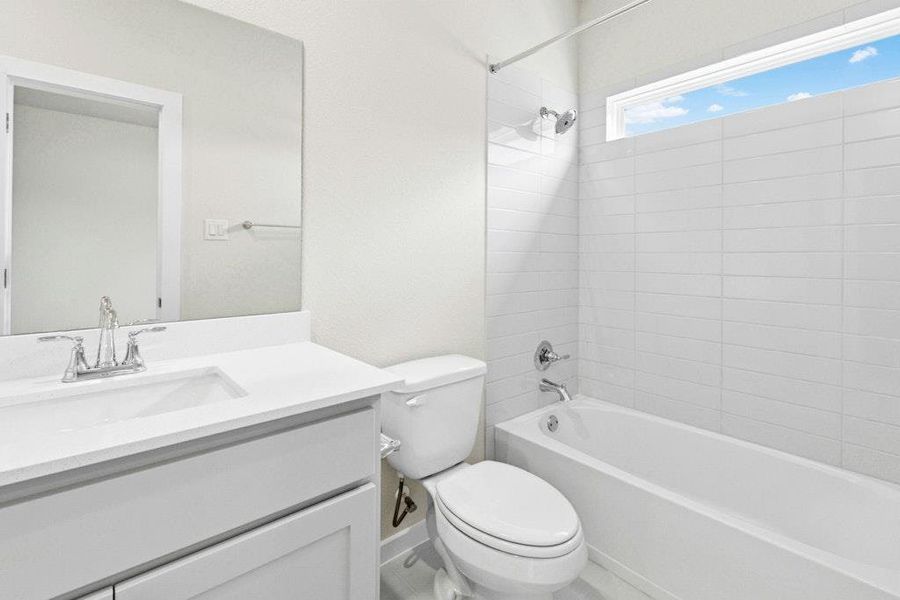 Furnished interior view inside a new home in Santa Rita Ranch, Liberty Hill (Image 14). Furnished interior view inside a new home in Santa Rita Ranch, Liberty Hill (Image 14).