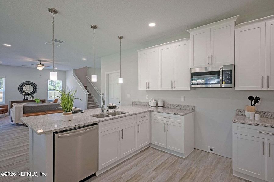 Furnished interior view inside a new home in , Jacksonville (Image 13).