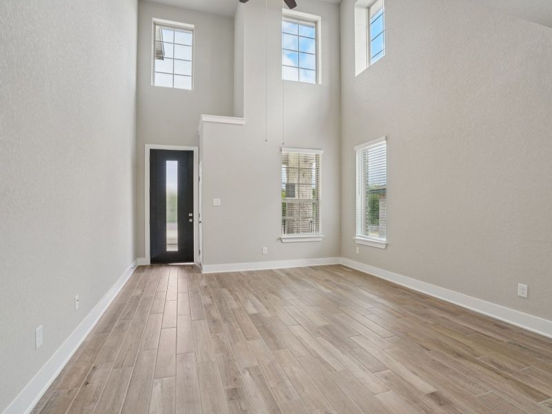 Living Room & Entry in the Medina floorplan at a Meritage Homes community. Living Room & Entry in the Medina floorplan at a Meritage Homes community.