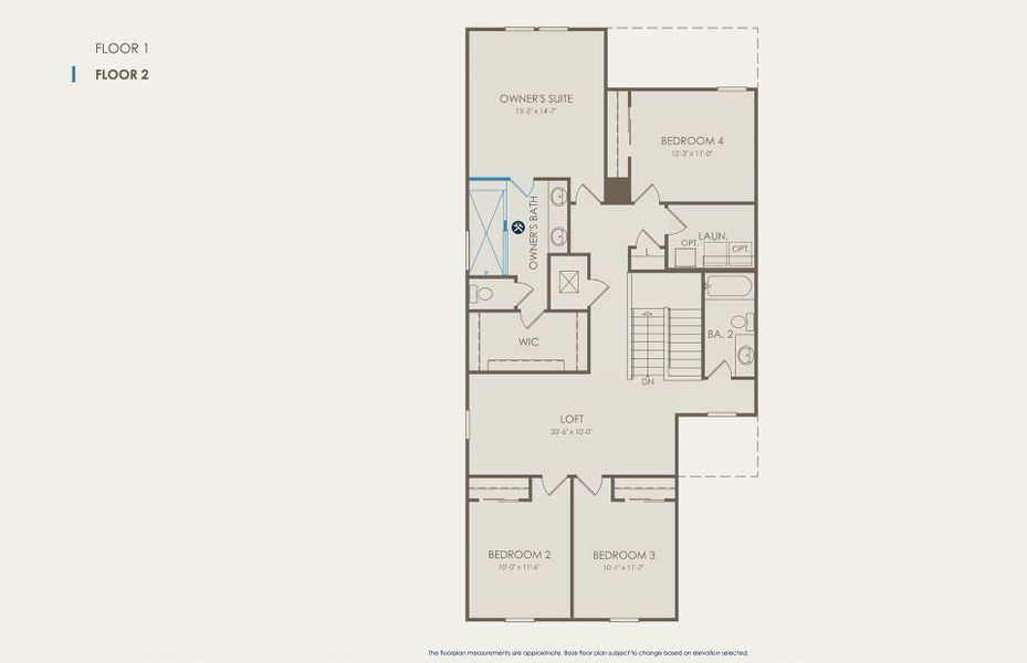 Trailside Floor Plan, Quick Move-In Home, Floor 2