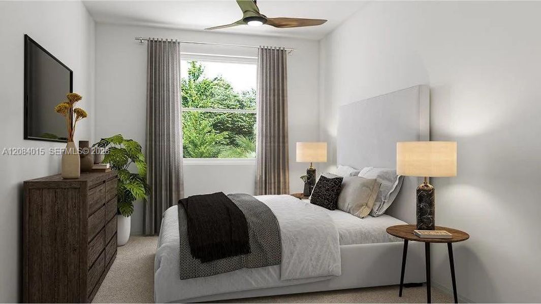 Furnished interior view inside a new home in Solstice, Miami (Image 5).