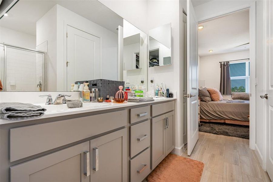 Furnished interior view inside a new home in The Timbers at Everlands: The Villas, Palm Bay (Image 15). Furnished interior view inside a new home in The Timbers at Everlands: The Villas, Palm Bay (Image 15).