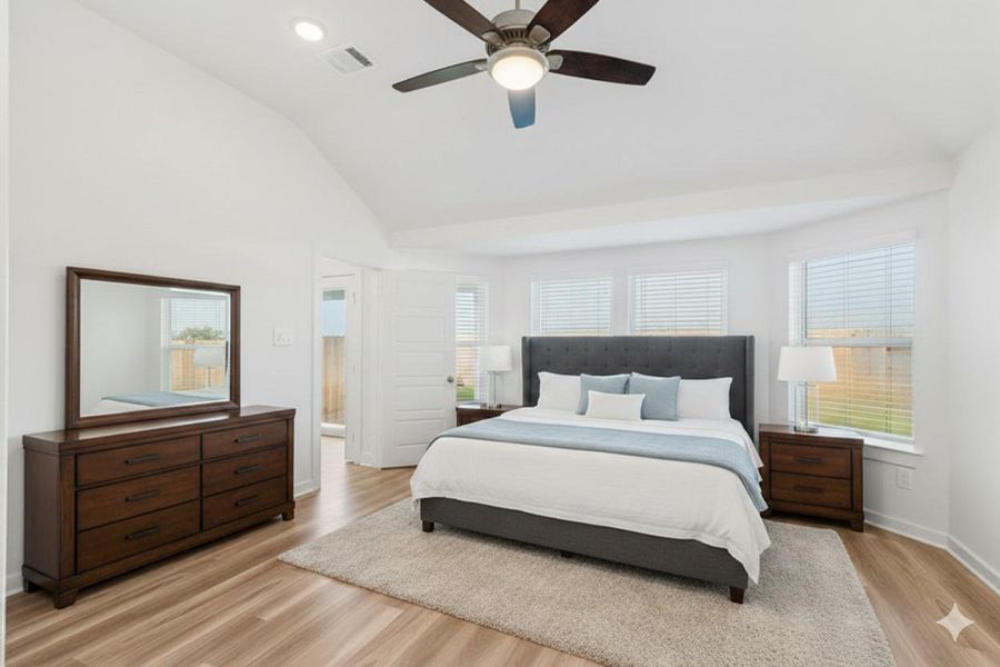 Furnished interior view inside a new home in Lone Star Landing, Montgomery (Image 12).