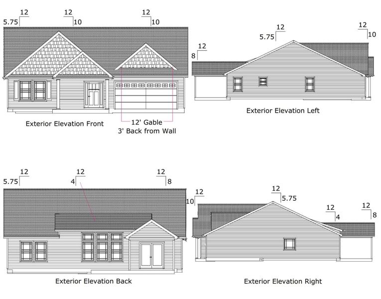 Exterior rendering of this home design in Bent Tree, Gaffney, SC (Image 2). Exterior rendering of this home design in Bent Tree, Gaffney, SC (Image 2).