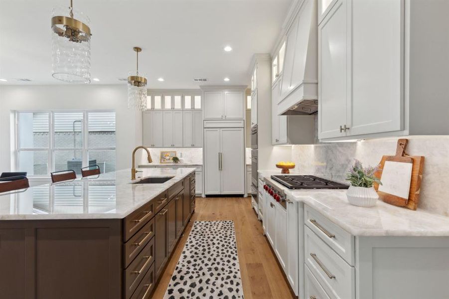Furnished interior view inside a new home in , Dallas (Image 13).