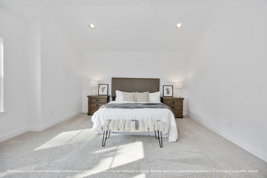 A minimalist dream with room to spare. This alternate primary layout delivers cozy elegance and enough space to truly spread out and breathe.