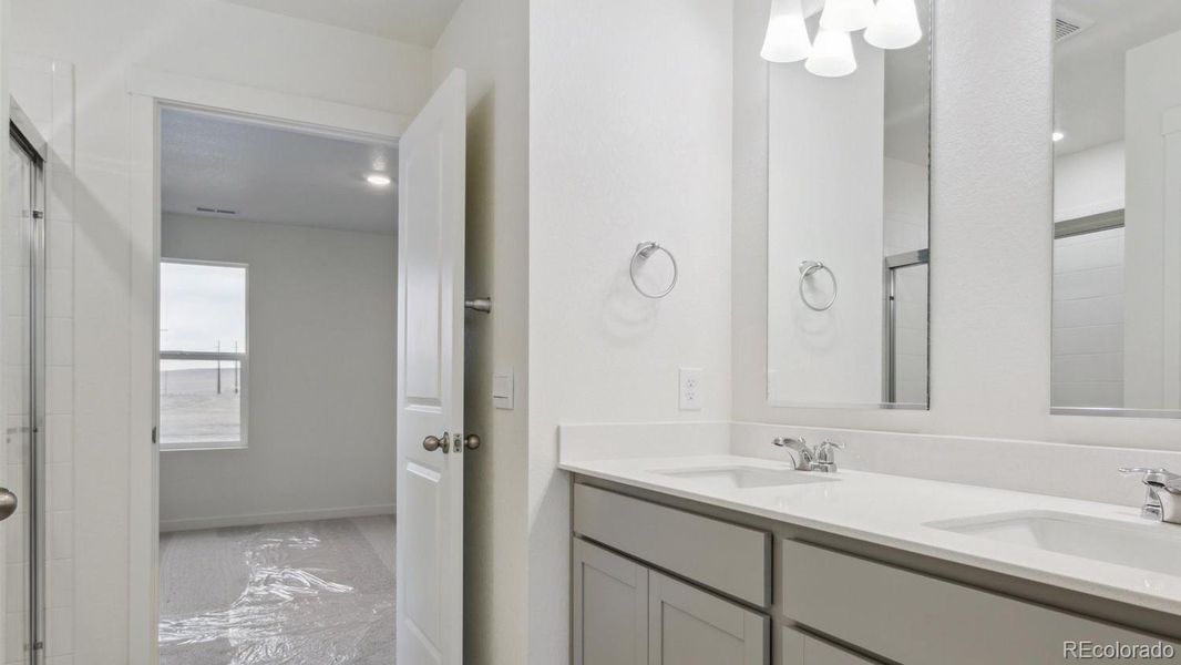 Furnished interior view inside a new home in Silver Peaks, Lochbuie (Image 6).