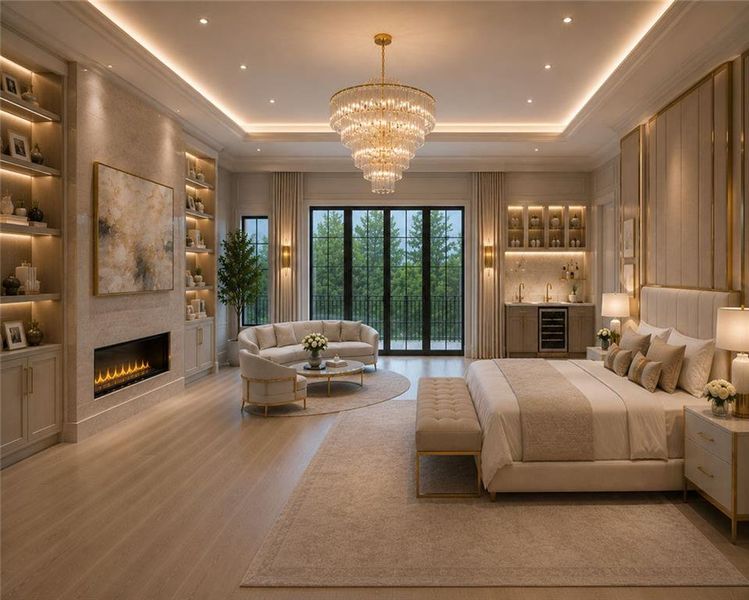 Furnished interior view inside a new home in , Alpharetta (Image 3).