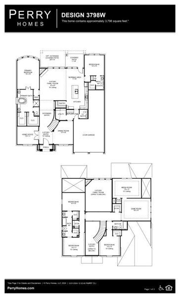 2D floor plan layout of this home in Katy Court 70', Katy, TX (Image 3). 2D floor plan layout of this home in Katy Court 70', Katy, TX (Image 3).