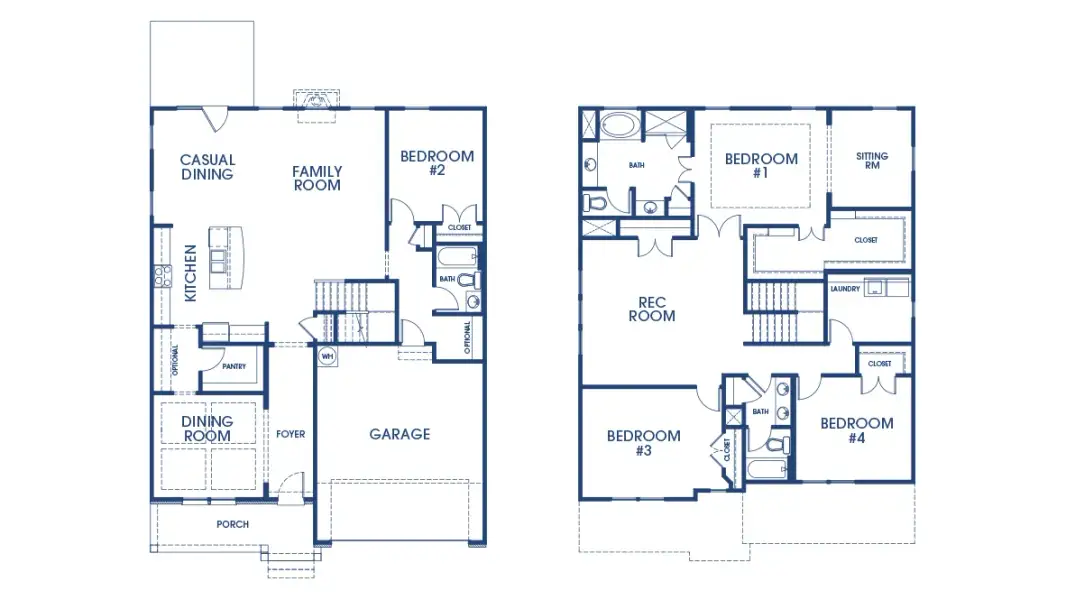 2D floor plan layout of this home in Westland, Bogart, GA (Image 2).
